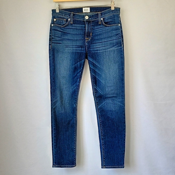 Hudson Tally Midrise Skinny Crop Jeans Unfa Wash Size 28 - Picture 1 of 15